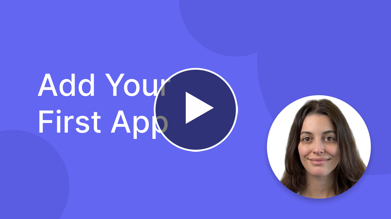 Add your first App