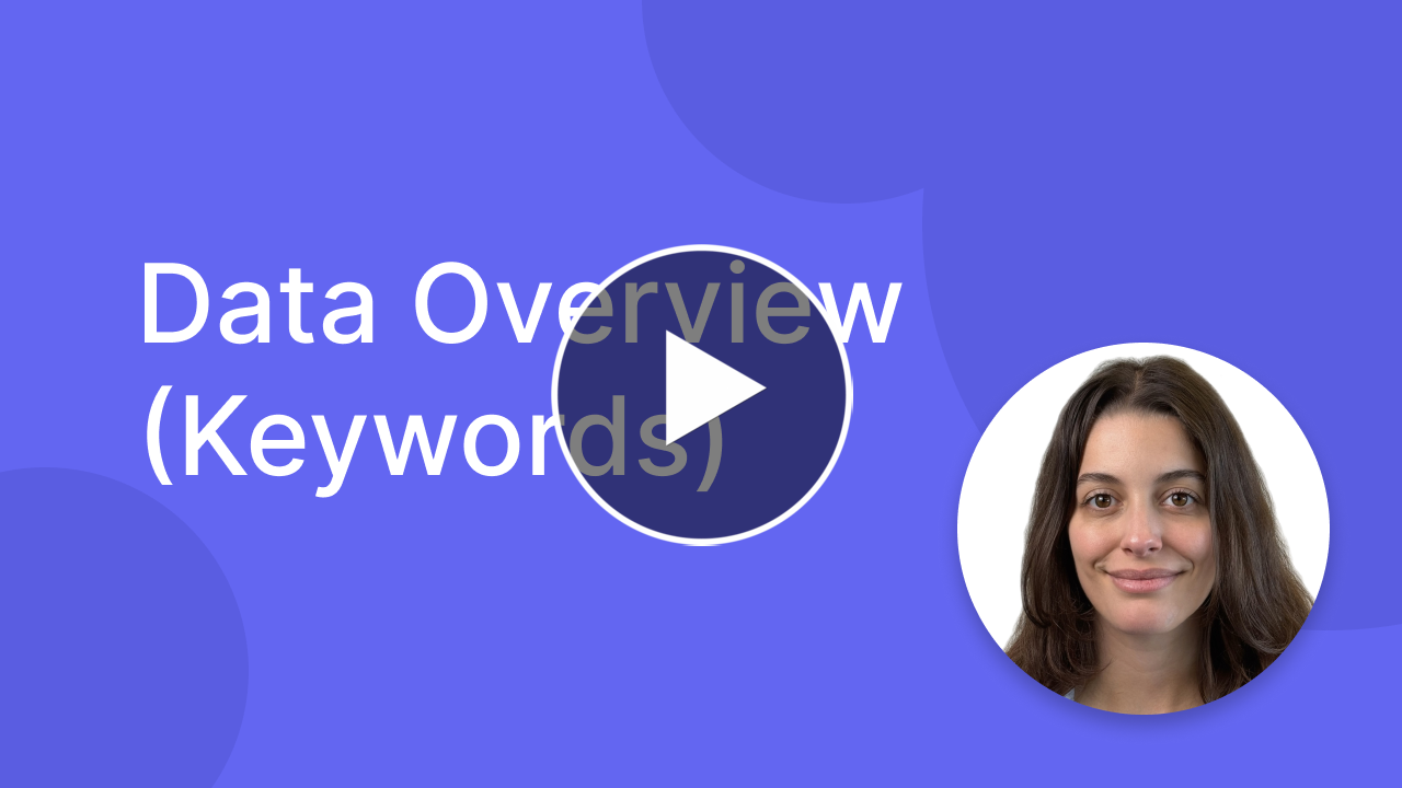 Data Overview (Keywords)